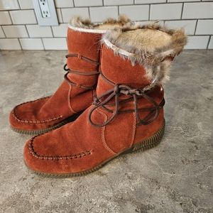 RIEKER suede winter boots SZ 37